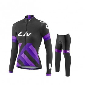 Completo Maglia Ciclismo + Calzamaglia 2017 CCC Liv Donna N002
